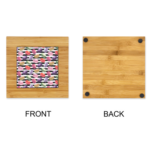 Macarons Bamboo Trivet with 6" Tile - APPROVAL