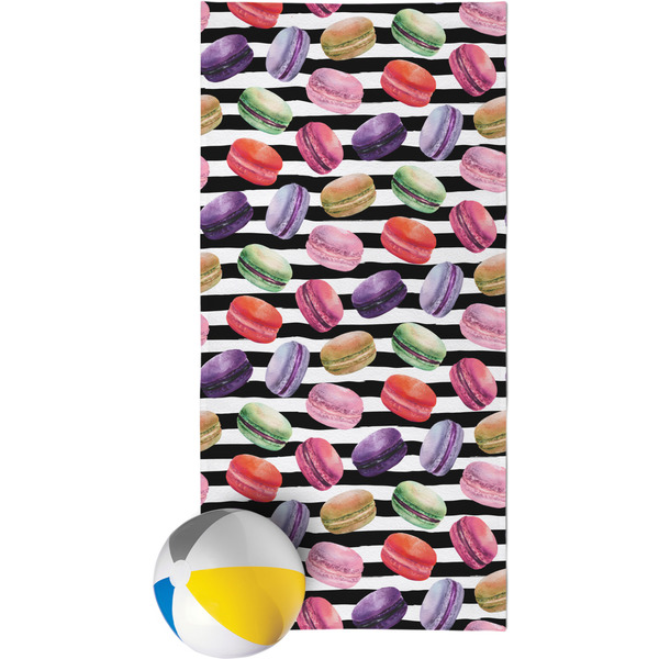 Custom Macarons Beach Towel