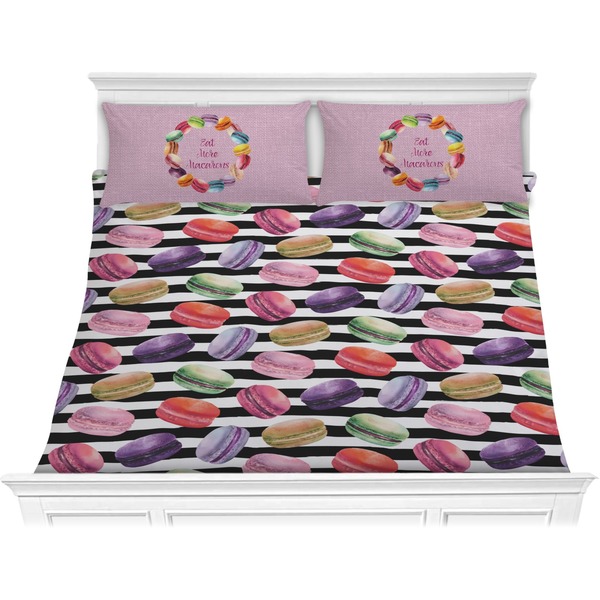 Custom Macarons Comforter Set - King (Personalized)