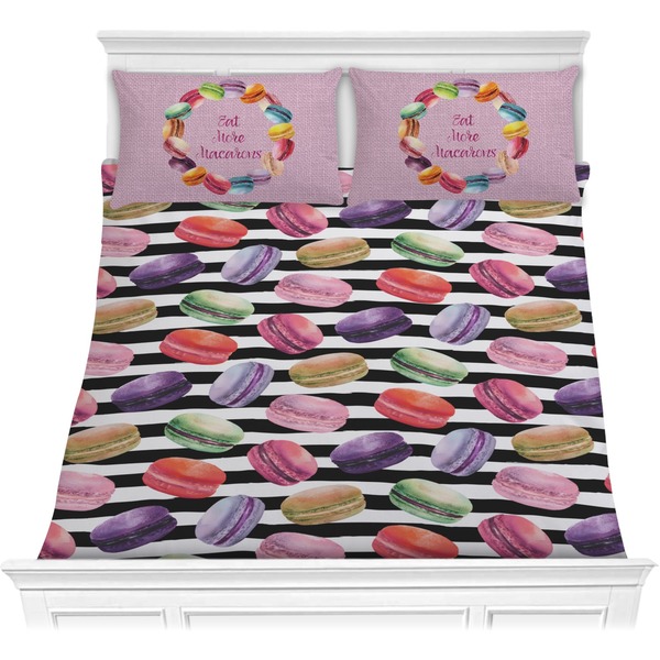 Custom Macarons Comforter Set - Full / Queen (Personalized)
