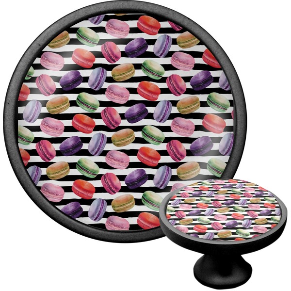 Custom Macarons Cabinet Knob (Black)