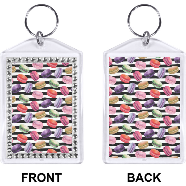 Macarons Bling Keychain (Front + Back)