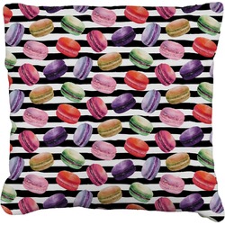 Macarons Faux-Linen Throw Pillow 26"