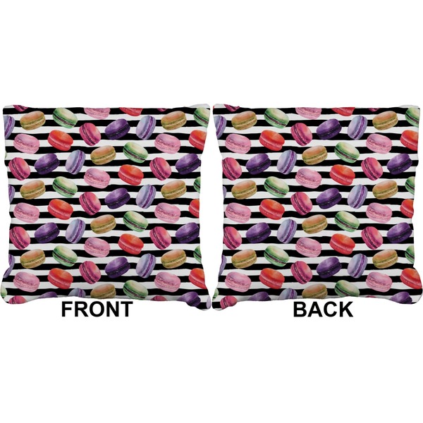 Macarons Burlap Pillow Approval