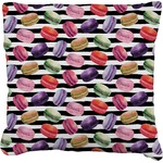 Macarons Faux-Linen Throw Pillow