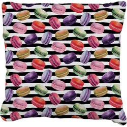 Macarons Faux-Linen Throw Pillow