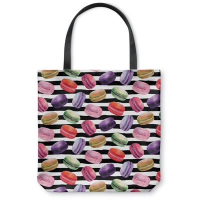 Macarons Canvas Tote Bag - Medium - 16"x16" (Personalized)