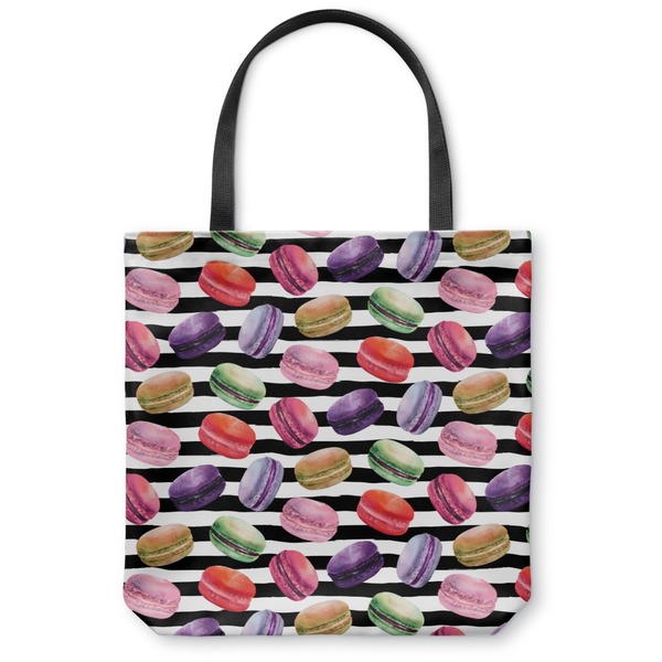 Custom Macarons Canvas Tote Bag - Large - 18"x18" (Personalized)