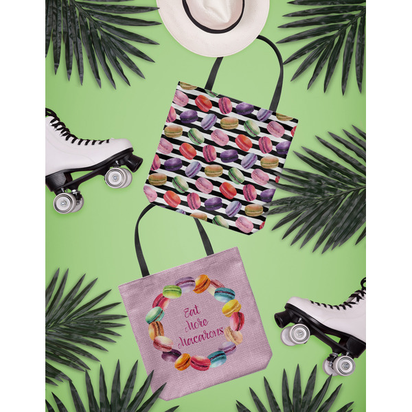 Macarons Canvas Tote Lifestyle Front and Back