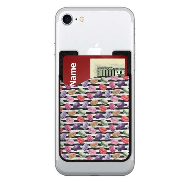 Custom Macarons 2-in-1 Cell Phone Credit Card Holder & Screen Cleaner