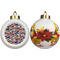 Macarons Ceramic Christmas Ornament - Poinsettias (APPROVAL)