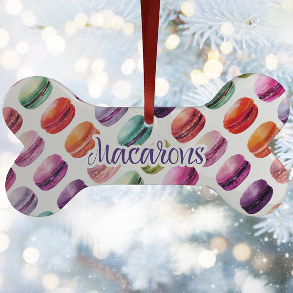 Custom Macarons Ceramic Dog Ornament