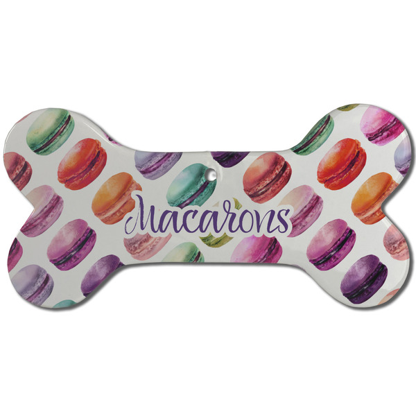 Macarons Ceramic Flat Ornament - Bone Front
