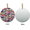 Macarons Ceramic Flat Ornament - Circle Front & Back (APPROVAL)