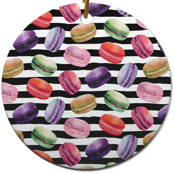 Macarons Ceramic Flat Ornament - Circle (Front)