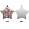 Macarons Ceramic Flat Ornament - Star Front & Back (APPROVAL)