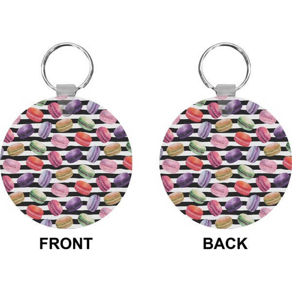 Macarons Circle Keychain (Front + Back)