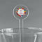 Macarons 5.5" Round Plastic Stir Sticks - Clear