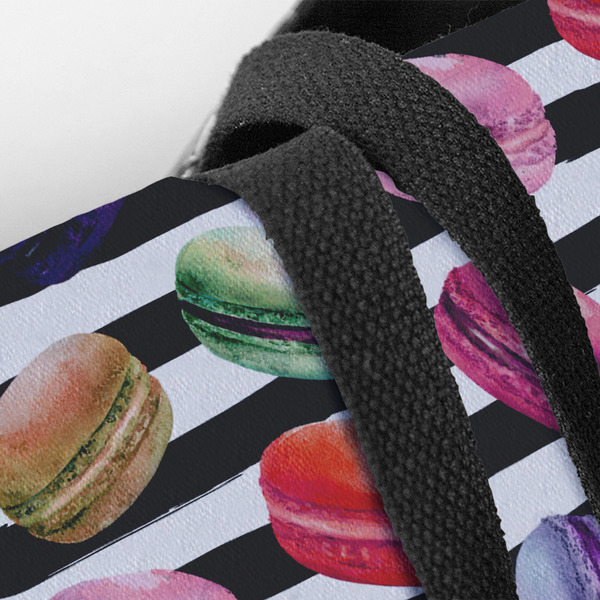 Macarons Closeup of Tote w/Black Handles