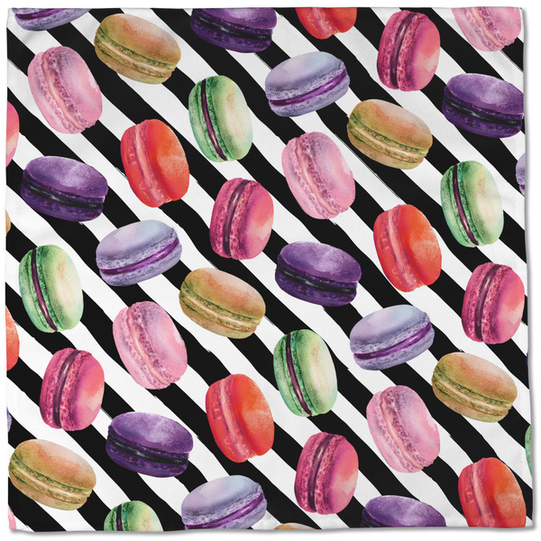 Macarons Cloth Napkins - Personalized Dinner (Full Open)