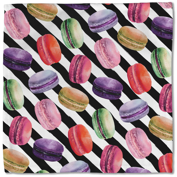 Macarons Cloth Napkins - Personalized Lunch (Single Full Open)