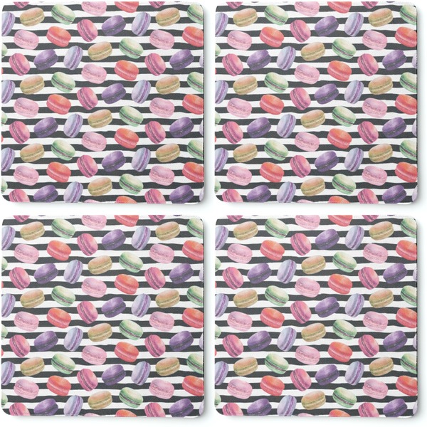 Macarons Coaster Rubber Back - Apvl