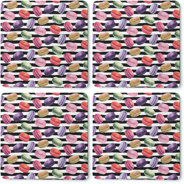 Macarons Coaster Rubber Back - Apvl
