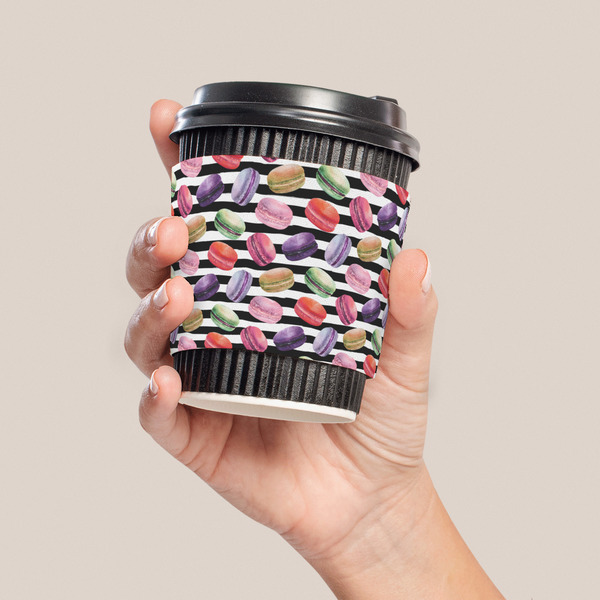 Macarons Coffee Cup Sleeve - LIFESTYLE