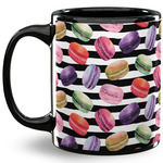 Macarons 11 Oz Coffee Mug - Black