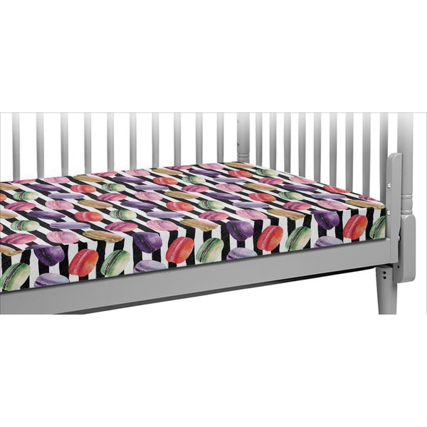 Custom Macarons Crib Fitted Sheet