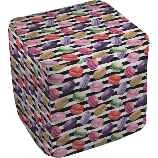 Custom Macarons Cube Pouf Ottoman (Personalized)