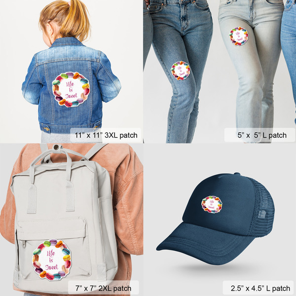 Macarons Custom Shape Iron On Patches - LIFESTYLE