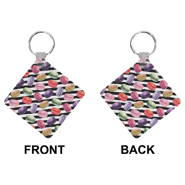 Macarons Diamond Keychain (Front + Back)