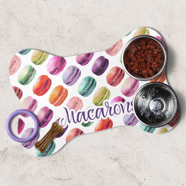 Macarons Dog Bone Shaped Mat Lifestyle