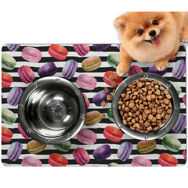 Custom Macarons Dog Food Mat - Small