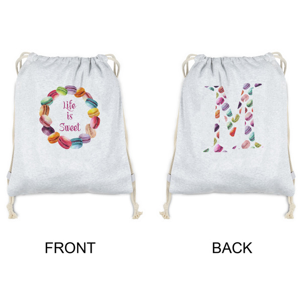 Macarons Drawstring Backpacks - Sweatshirt Fleece - Double Sided - APPROVAL