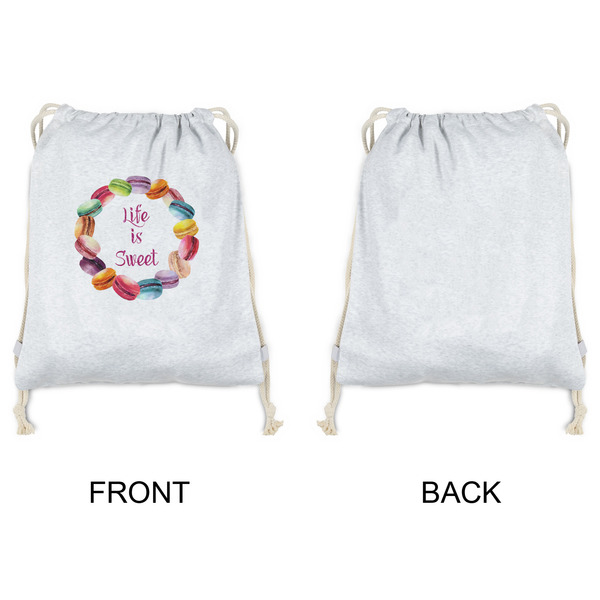 Macarons Drawstring Backpacks - Sweatshirt Fleece - Single Sided - APPROVAL