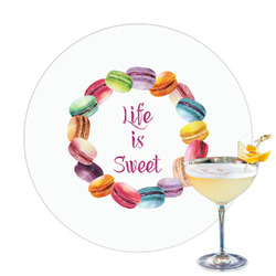 Macarons Printed Drink Topper - 3.25"