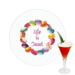 Macarons Printed Drink Topper -  2.5"