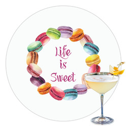 Macarons Printed Drink Topper - 3.5"