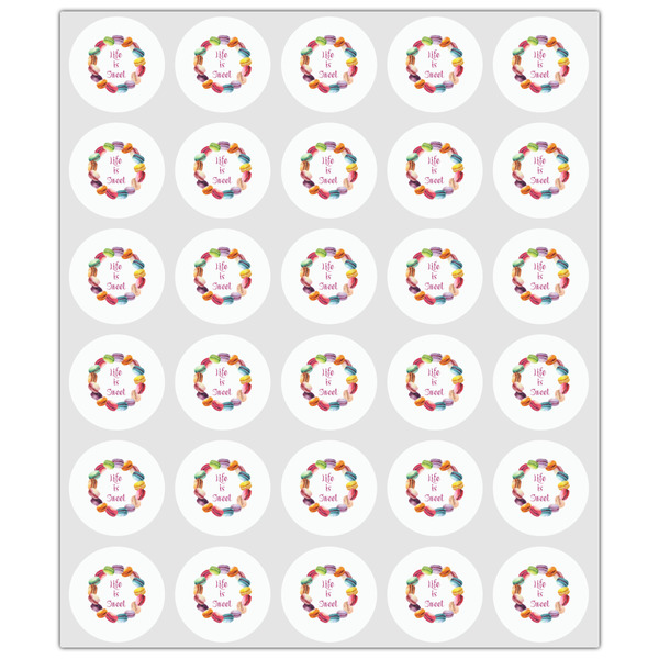 Macarons Drink Topper - XSmall - Set of 30