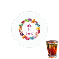 Macarons Printed Drink Topper - 1.5"