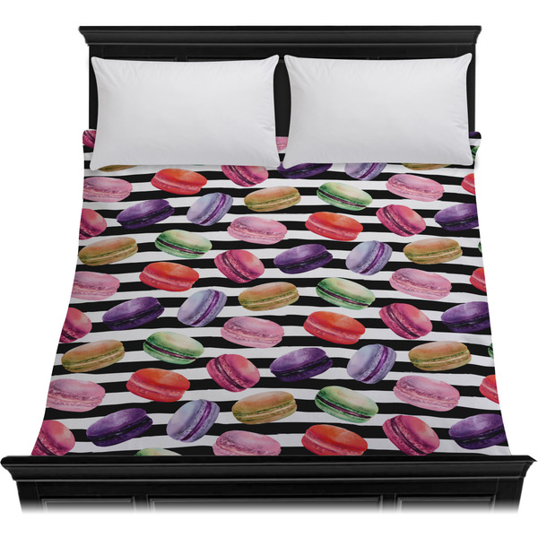 Macarons Duvet Cover - Queen - On Bed - No Prop