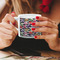 Macarons Espresso Cup - 6oz (Double Shot) LIFESTYLE (Woman hands cropped)