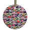 Macarons Flat Glass Ornament - Round