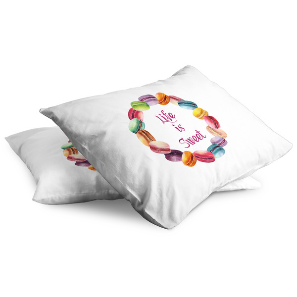 Macarons Full Pillow Case - TWO (partial print)