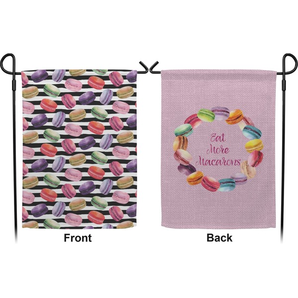 Macarons Garden Flag - Double Sided Front and Back
