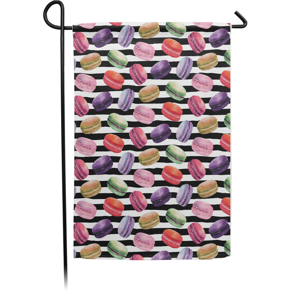 Custom Macarons Small Garden Flag - Single Sided