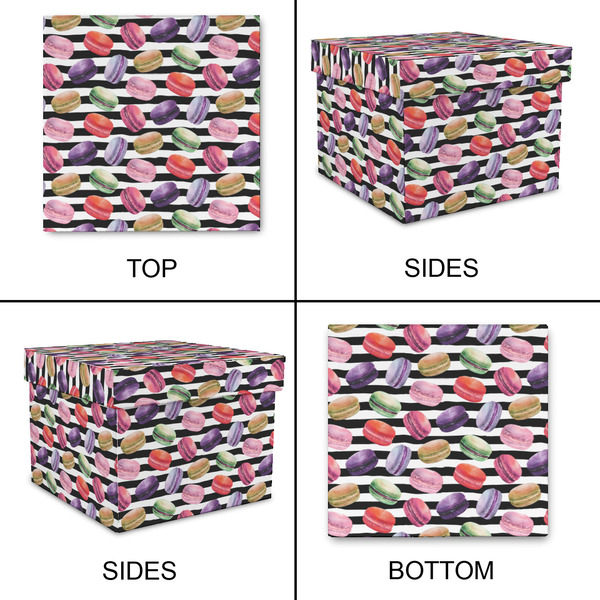 Macarons Gift Boxes with Lid - Canvas Wrapped - Small - Approval