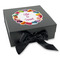 Macarons Gift Boxes with Magnetic Lid - Black - Front (angle)